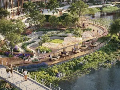Waterfront garden.