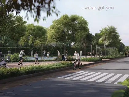 Jogging and cycling lanes.